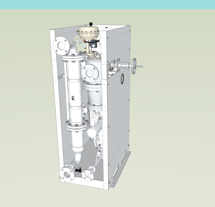 TLV 蒸気式温水製造ユニット SteamAqua SQ10-AS-M3 3Dモデル